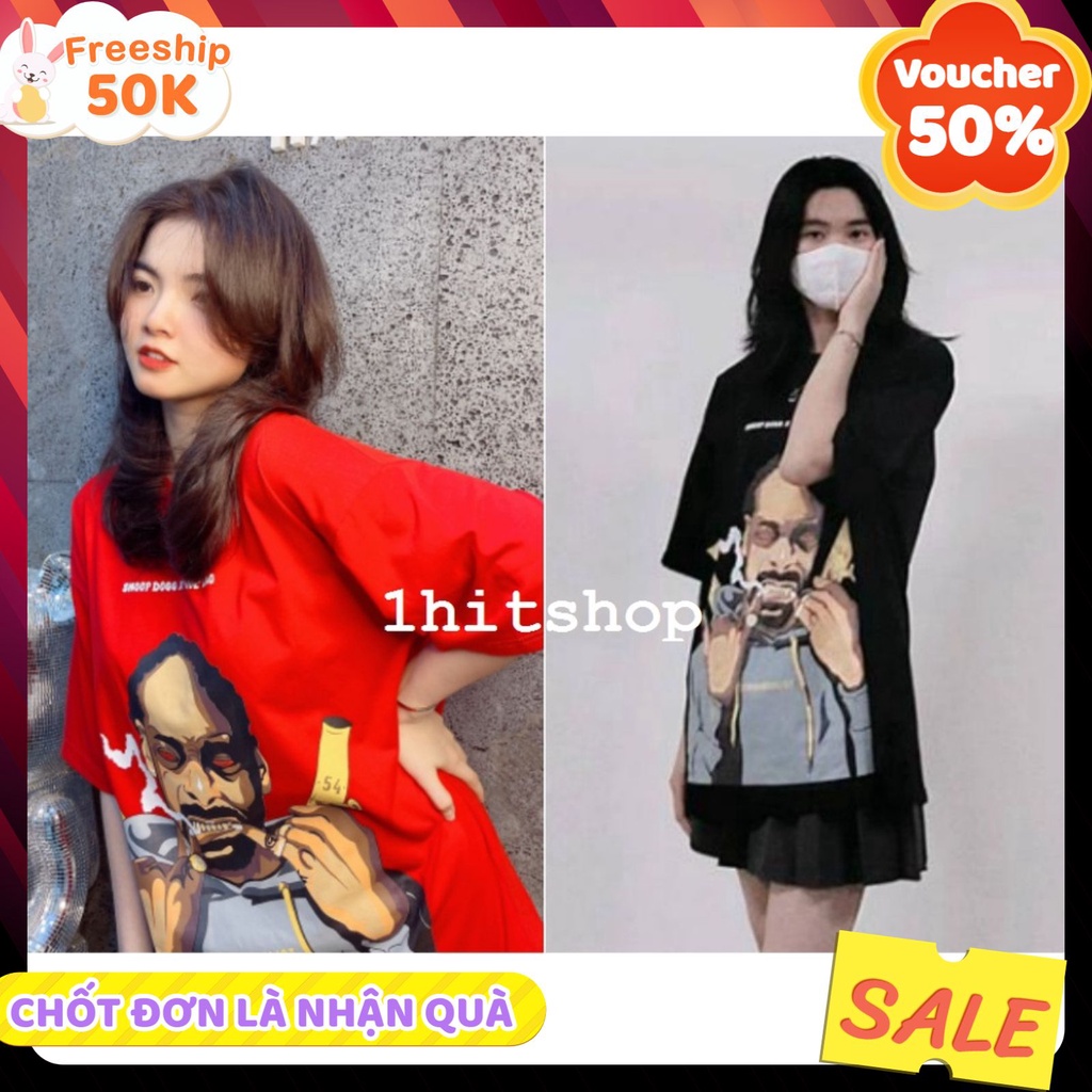 Áo thun tay lỡ nam nữ in hình Snoop Dog mimymex, Áo phông Unisex form rộng
