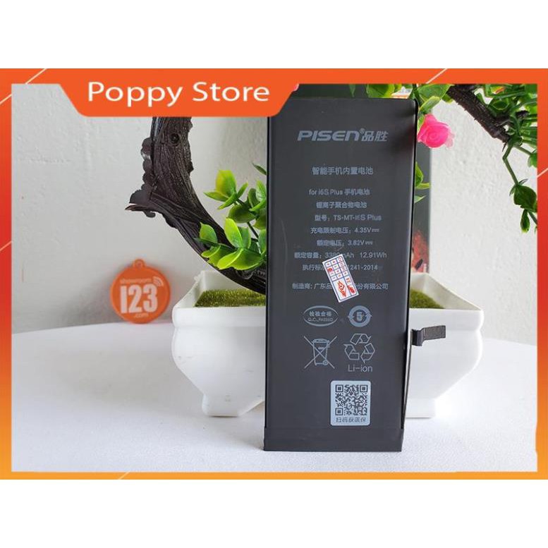 PIN PISEN IPhone 6S PLUS DUNG LƯỢNG CAO 3380MAh PIN PISEN_ DÙNG CHO 6S PLUS BẢO HÀNH 12 THÁNG TOÀN QUỐC