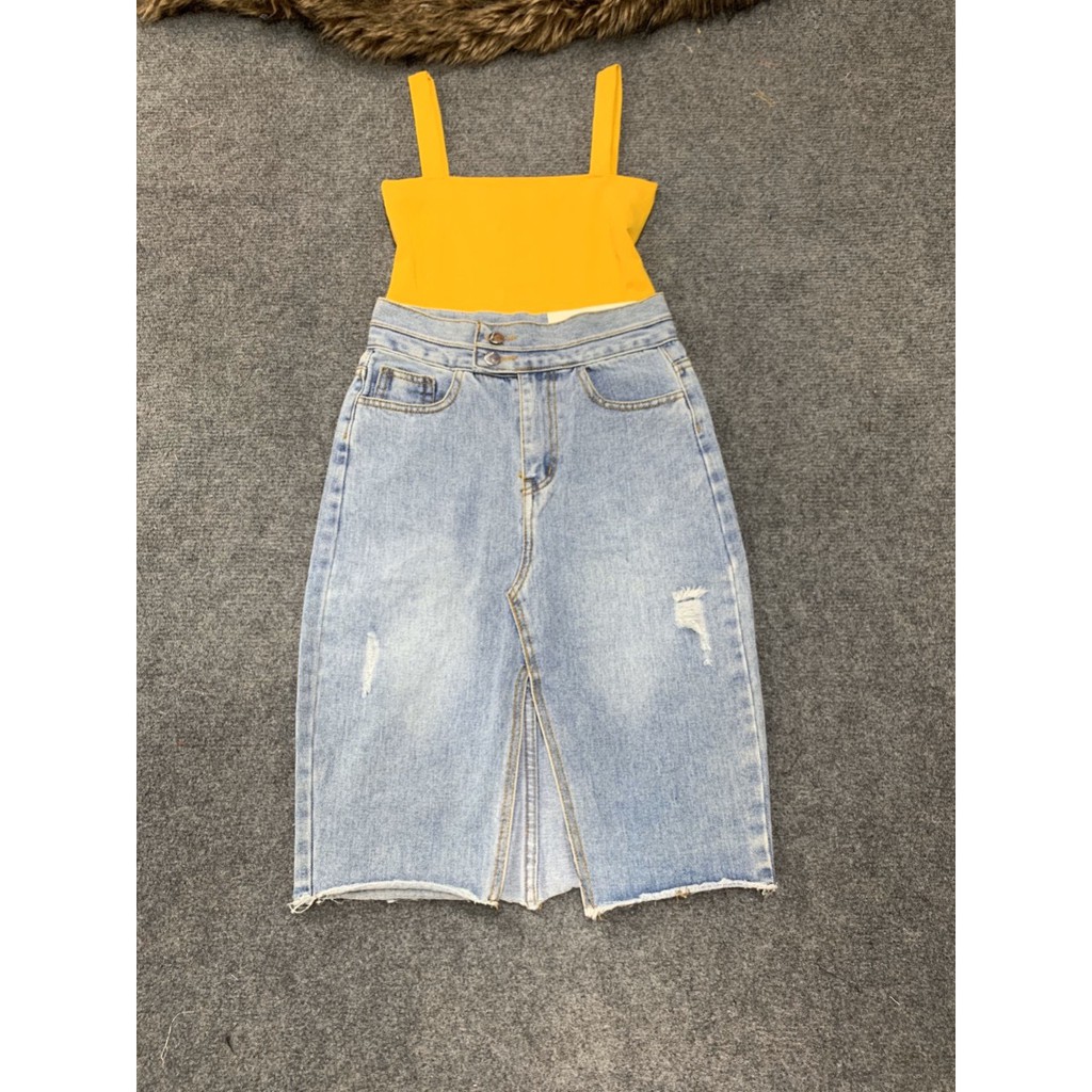 Chân Váy Jean dài chẻ, CHÂN VÁY DENIM JEAN DÀI,CHÂN VÁY JEAN DÀI SUÔNG, Chân Váy Ôm | BigBuy360 - bigbuy360.vn