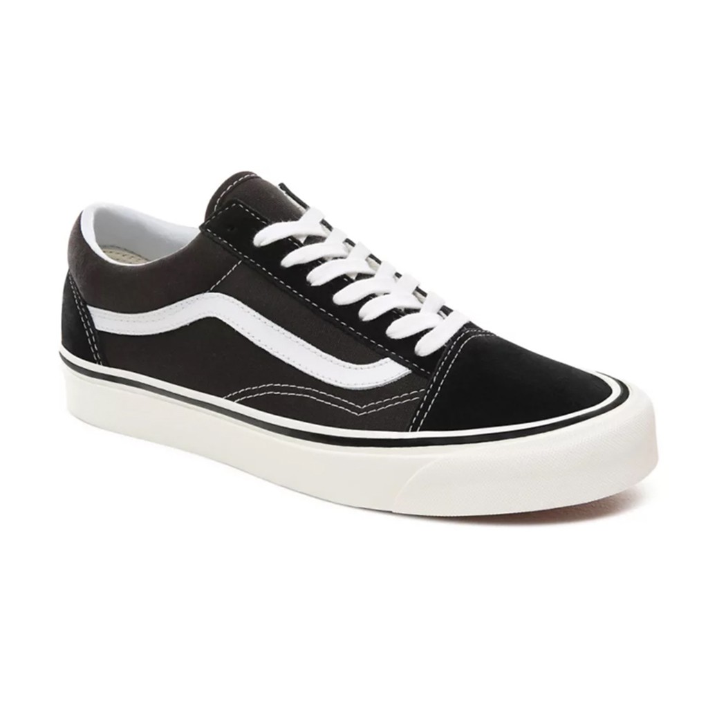 Giày Nam Nữ - Giày Vans Old Skool Thể Thao Cổ Thấp Vải Đen Sọc Trắng