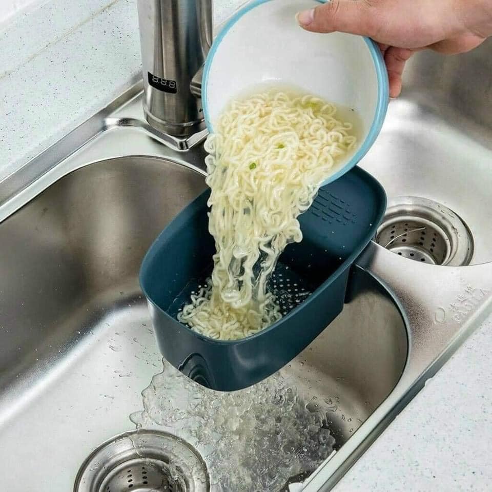 Combo 2 Kệ chữ nhật chia ngăn gác bồn rửa bát