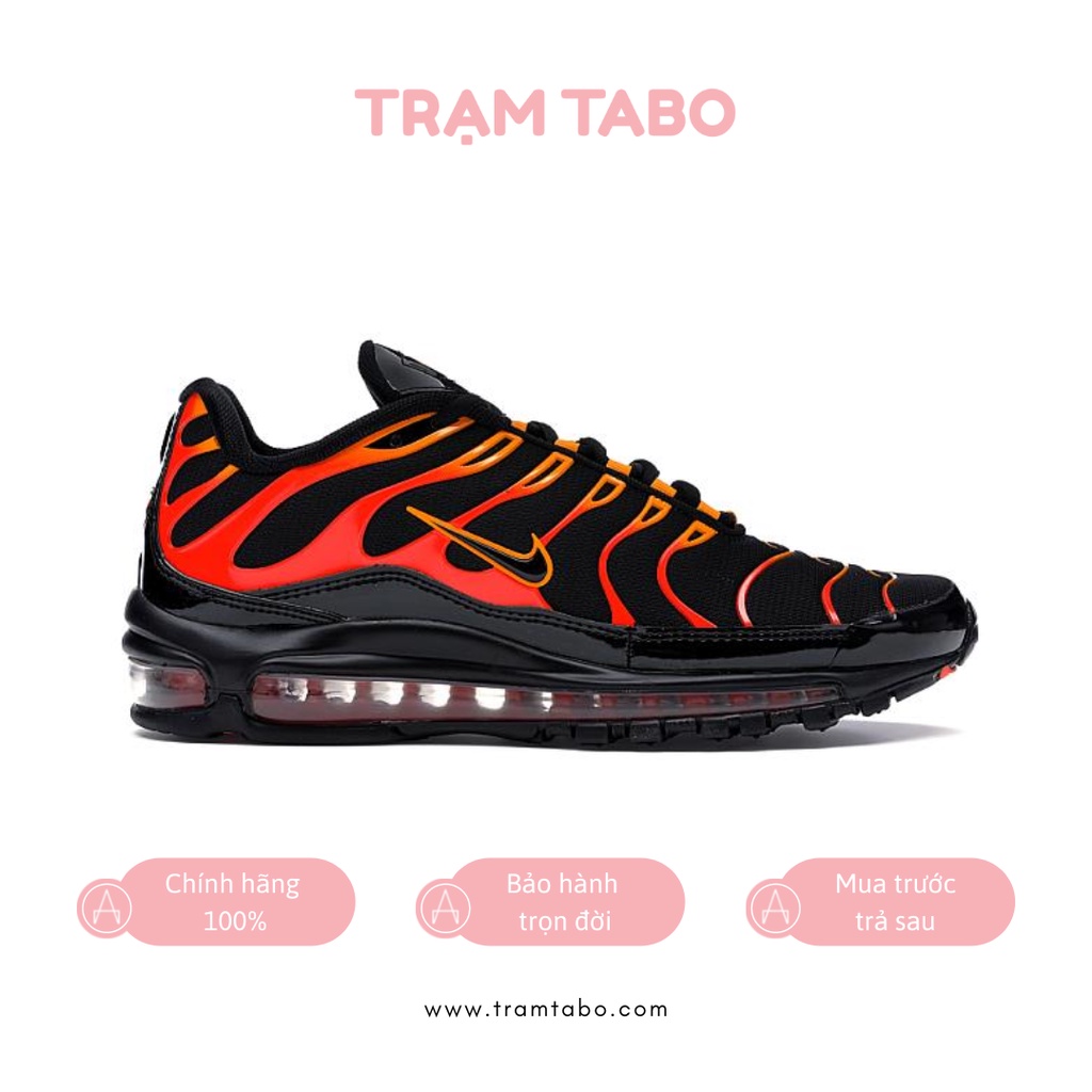 AH8144-002 - GIÀY NAM NIKE AIR MAX 97 PLUS BLACK FIRE - MÀU ĐEN/ĐỎ/CAM