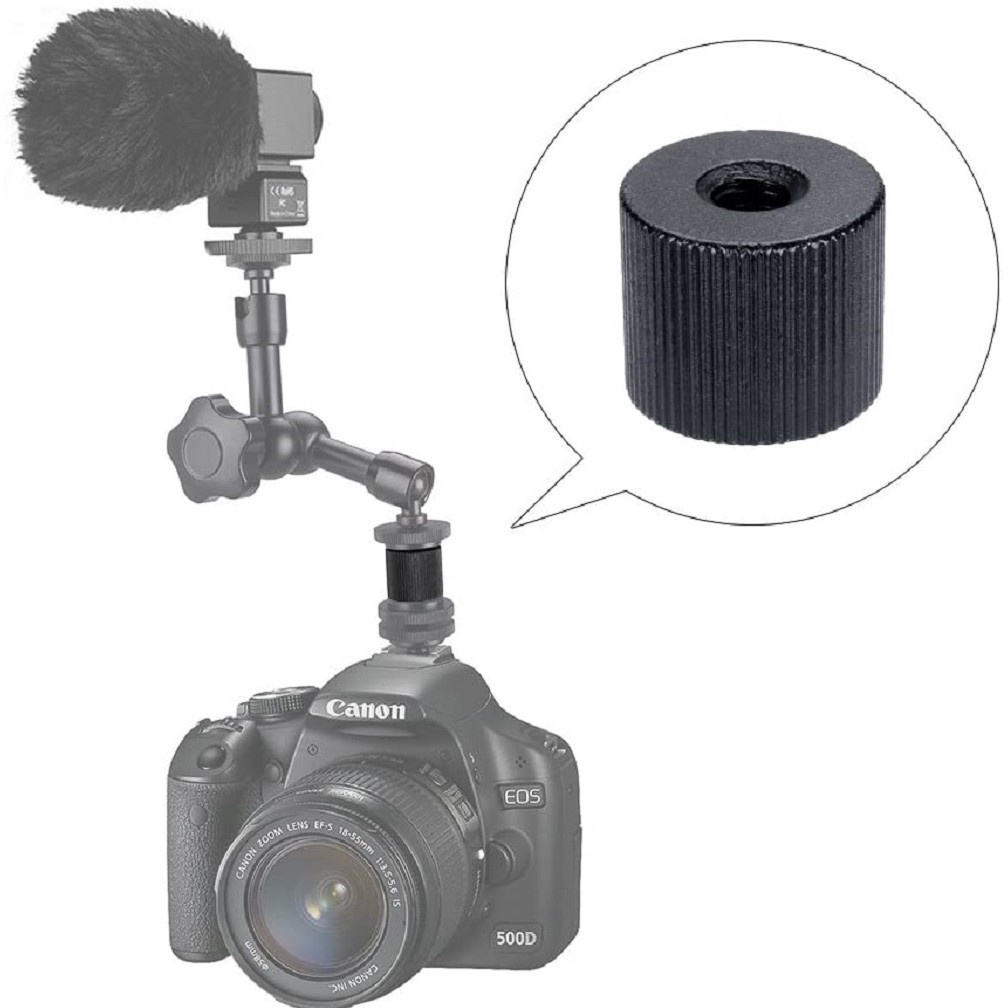 Set 2 đai ốc nối LAMMCOU tiêu chuẩn 1/4&quot; 20 ren thay thế dành cho giá đỡ ba chân