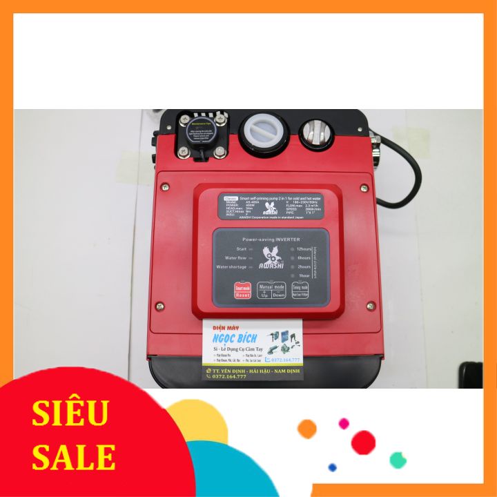 [Siêu Bền Bảo Hành 3 Năm] Bơm Tăng Áp 400A AS400 AWASHI Thông Minh Bơm Được Nước Nóng Hàng Chính Hãng