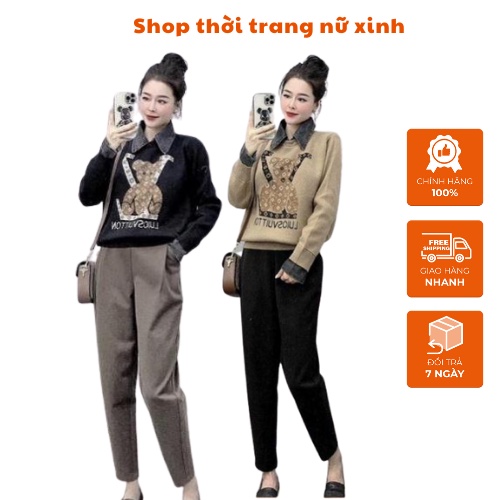 Quần vải nữ công sở dáng baggy ống đứng vừa kiểu mới Quần tây nữ lưng cao đi học dạ tăm màu đen trơn mềm
