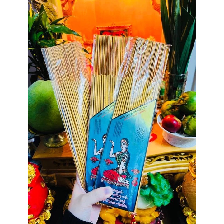 Combo 3 bó nhang thần tài - 79 cây 32 cm - nhang me ngoac kéo khách tài lộc