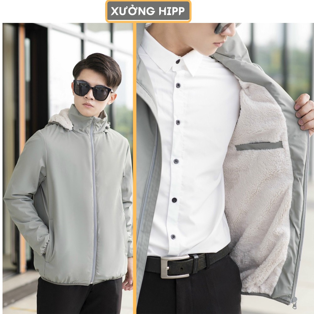 Áo Khoác Gió Nhung Muji Nam Lót Lông Cừu Cao Cấp Hàng Xuất Nhật XƯỞNG HIPP, KGLL2 | BigBuy360 - bigbuy360.vn