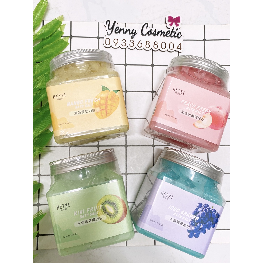 Muối Tắm Tẩy Da Chết Hoa Qủa Heyxi Bath Salt Scrub 350g