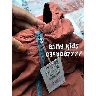 Áo Khoác Gió Bé Trai Cam Đất ZA