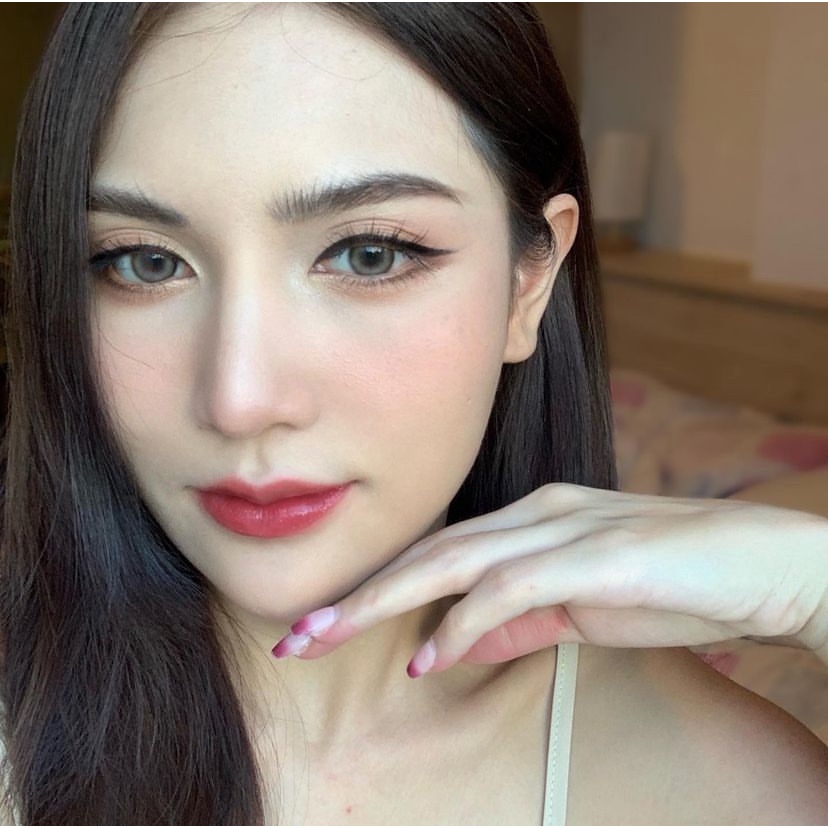 Lens Mắt Pimrypie Xám Tây Nhẹ giãn nhỏ - 0-10 độ kính áp tròng