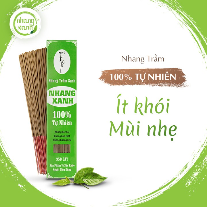 [100% Tự Nhiên] Nhang Xanh 40cm - 500g  - ít khói mùi nhẹ nhàng - Nhang Thiền