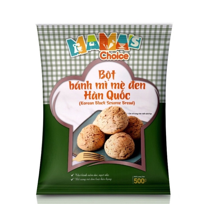 Bột bánh mì Mè Đen Hàn Quốc 500g