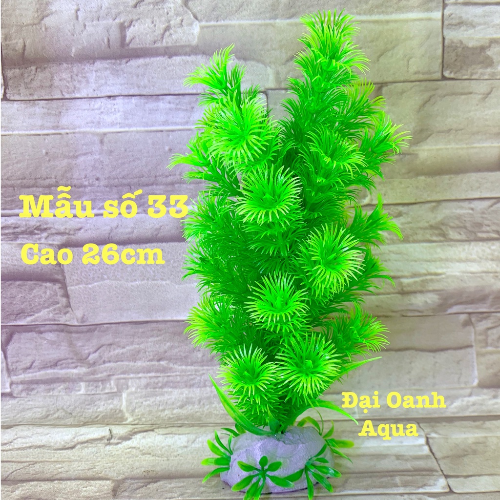 Cây Nhựa Giả Thủy Sinh Trang Trí Bể Cá Cảnh, Cây Nhựa Thế Nhỏ Giá Rẻ