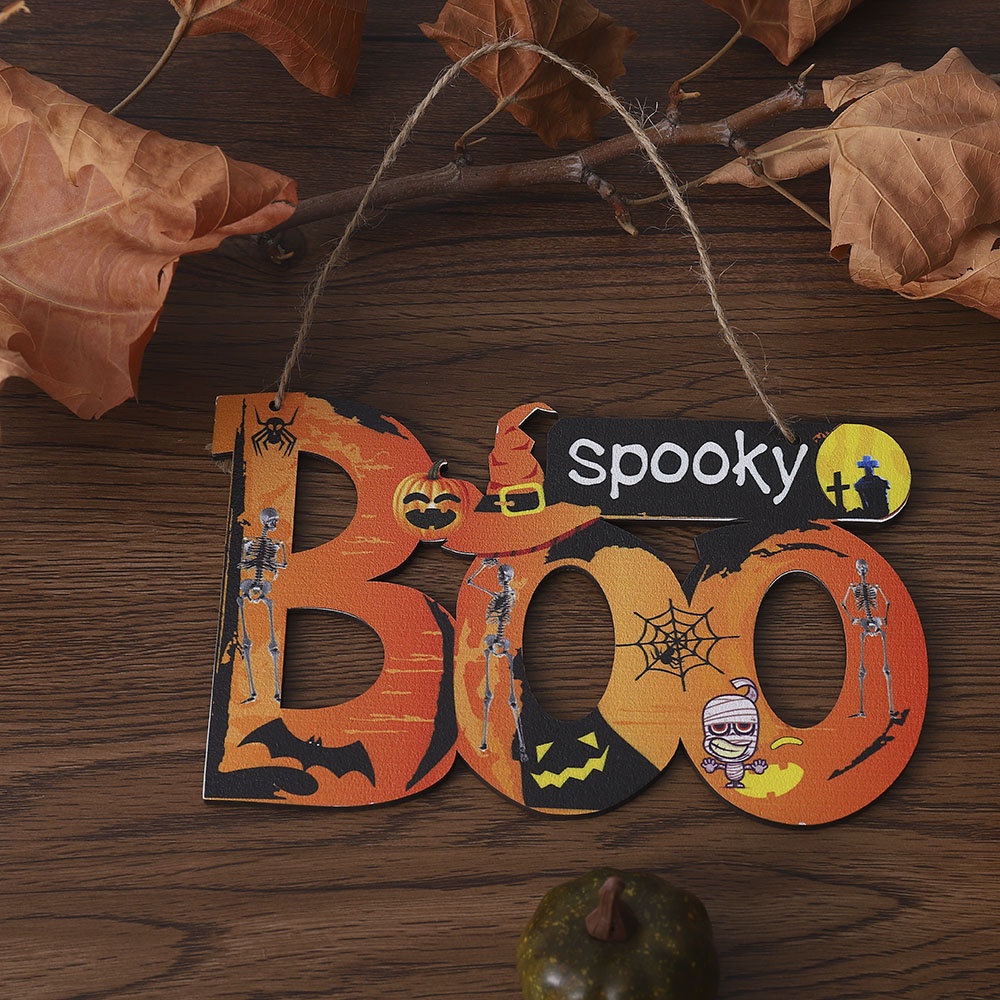 Chữ Gỗ Trang Trí Bàn Tiệc Halloween