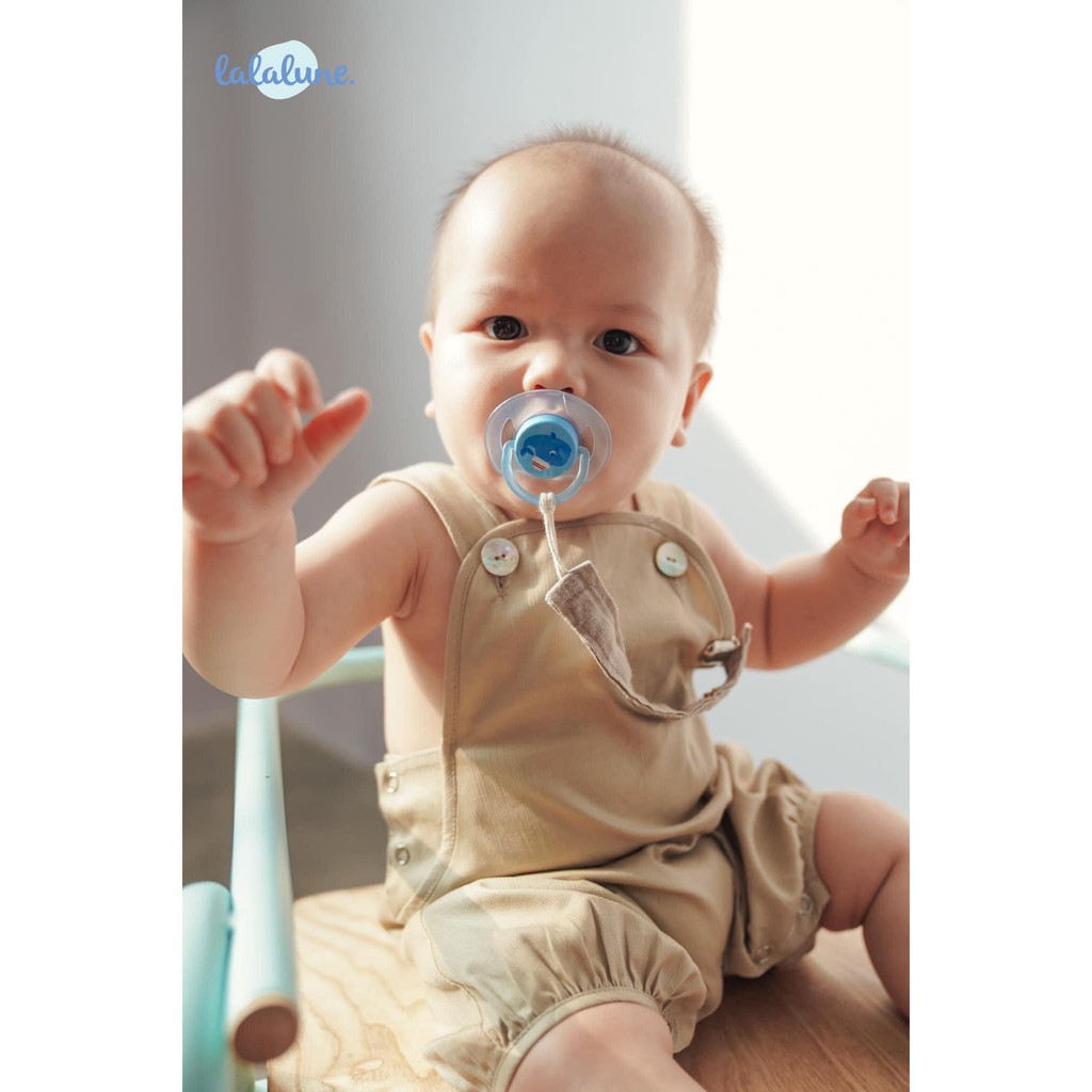 Yếm nâu bear bodysuit lalaluen cho bé sơ sinh 6-24 tháng