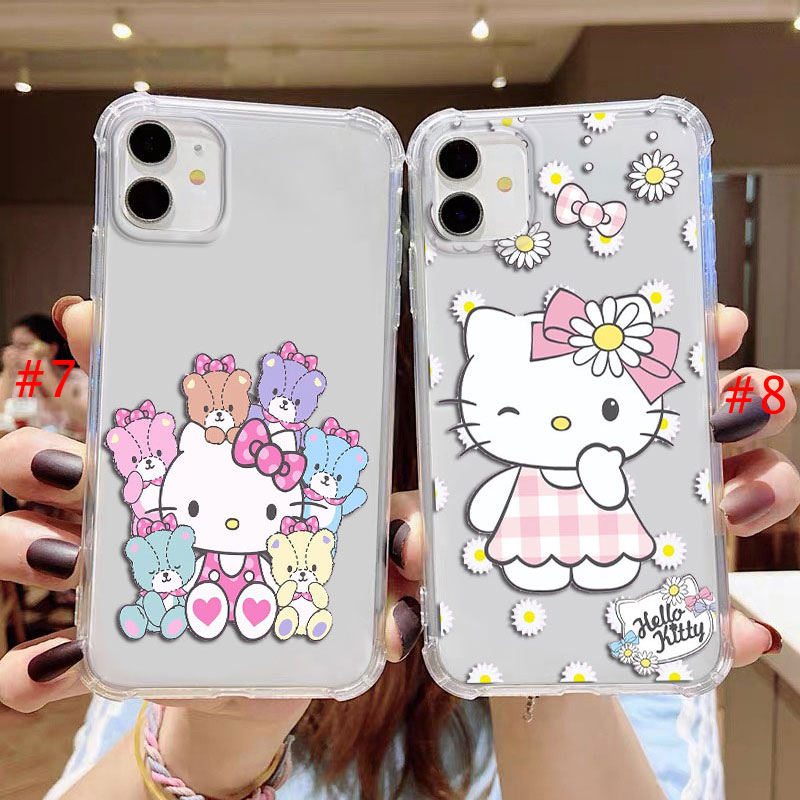 Samsung Galaxy S7 Edge S8 S9 Plus Clear Shockproof Casing Bumper Cover Hello Kitty