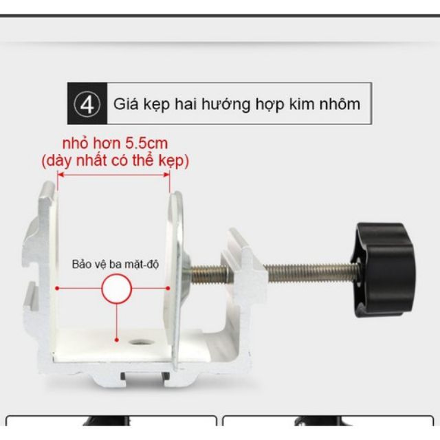 kẹp máy tính bảng thân sắt siêu cứng chắc chắn