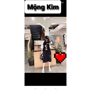 Đầm suông mickey mouse