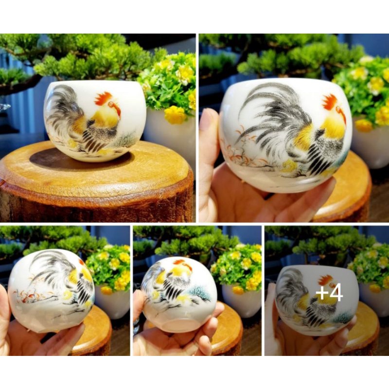 Chén sứ Cảnh Đức 12 con giáp