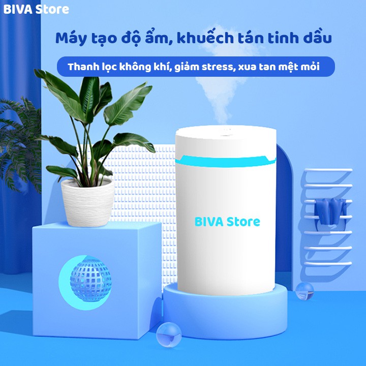 Máy xông tinh dầu phun sương tạo ẩm không khí 260ml