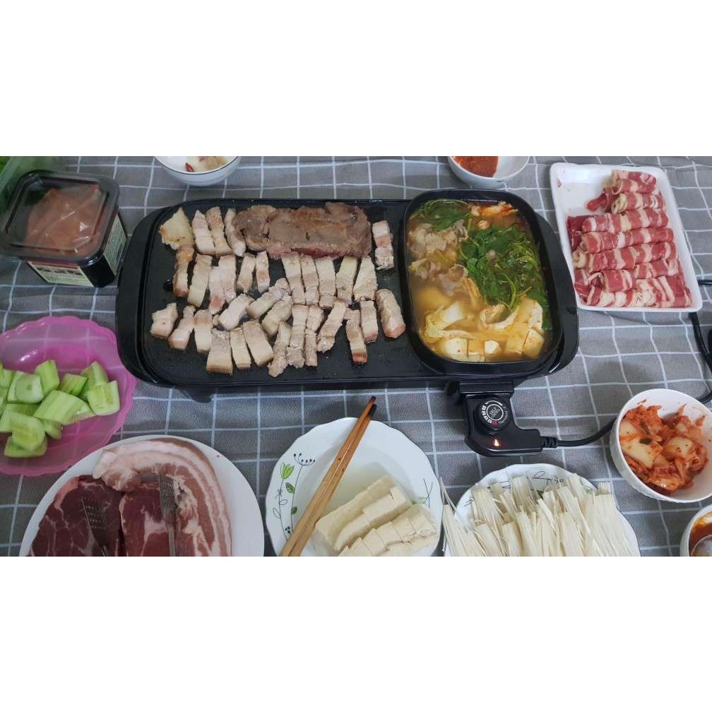Bếp nướng điện và lẩu, bếp nướng và lẩu Hongshuangxi chính hãng an toàn khi sử dụng