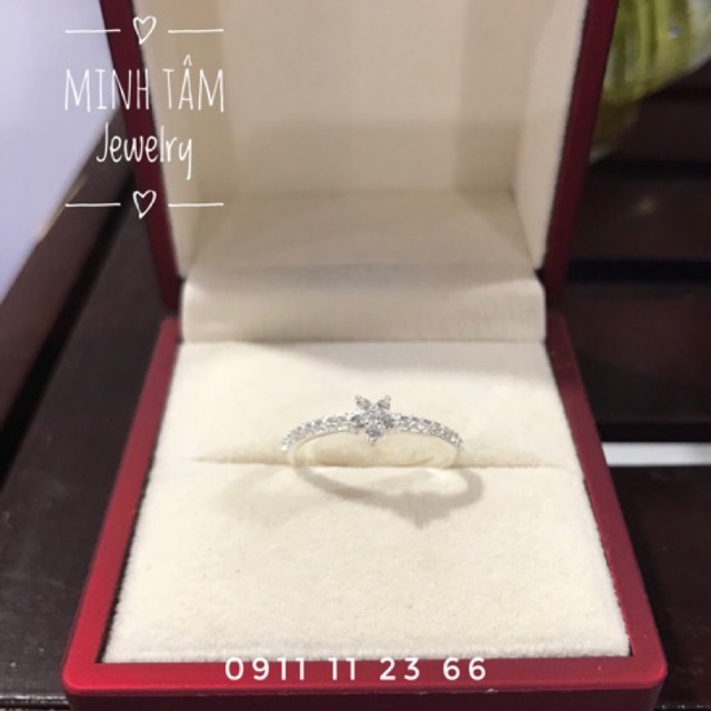 Nhẫn nữ bạc ta gắn đá hình ngôi sao năm cánh-Minh Tâm Jewelry