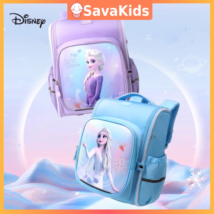[Xả - dọn kho] Balo học sinh Disney nhẹ mới cho bé gái tiểu học lớp 1 đến lớp 5 bảo vệ cột sống chống gù lưng Savakids