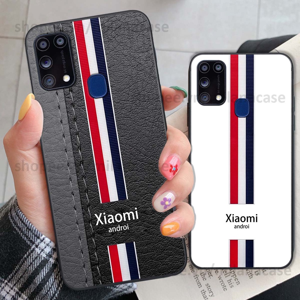 Ốp Samsung M31 in giả da phong cách thể thao, cá tính, thời trang