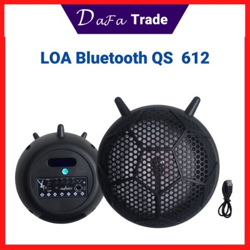 [ Hàng Cao Cấp ] Loa Nghe Nhạc Bluetooth Không Dây QS612 Cổng Kết Nối USB Thẻ Nhớ Loa Bass 16cm Khuếch Đại 3,7V