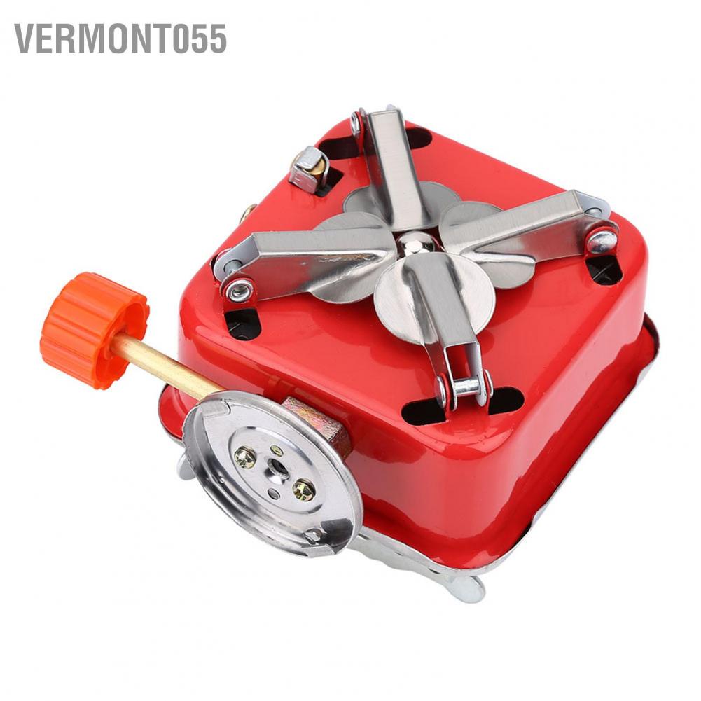 Vermont055 Portable Mini Outdoor Folding Metal Camping Gas Stove Furnace Burner Picnic