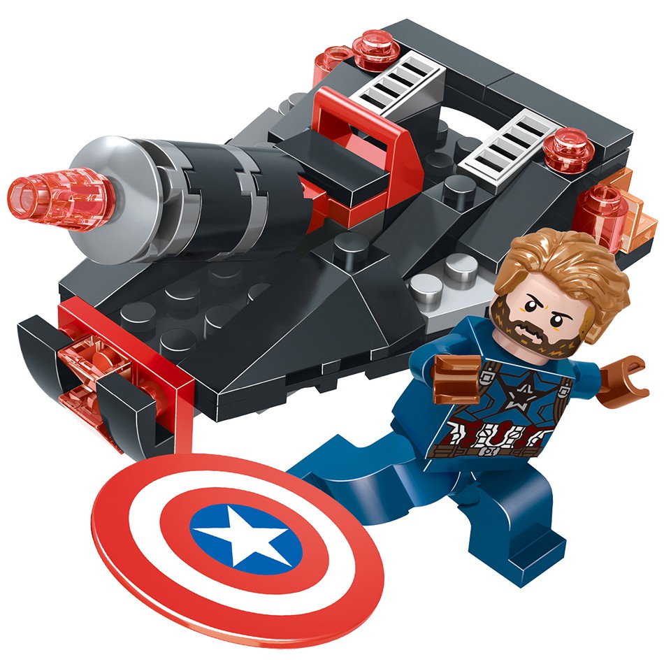 535PCS tương thích Lego 8 trong 1 Avengers 4 cuối game siêu anh hùng Khối xây dựng nhỏ Đồ chơi cho trẻ em bé trai bé gái món quà DIY