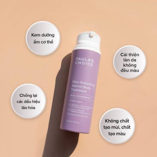 Paula's Choice - Kem dưỡng thể chống lão hóa Paula's Choice Skin - Smoothing Retinol Body Treatment 118ml