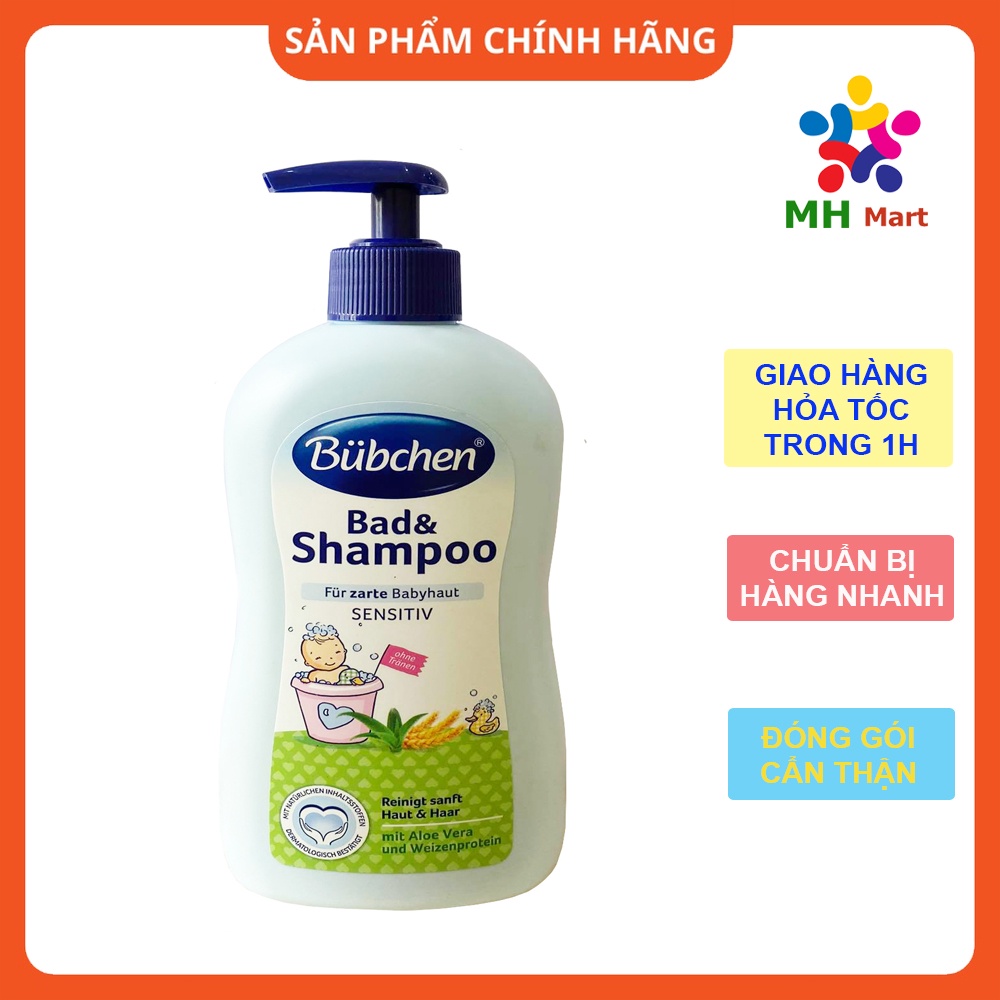 Sữa Tắm Gội Cho Trẻ Sơ Sinh Bubchen 400ml