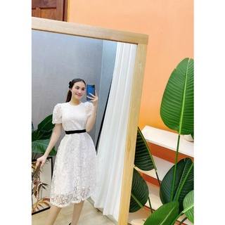 Váy ren cao cấp tay bồng