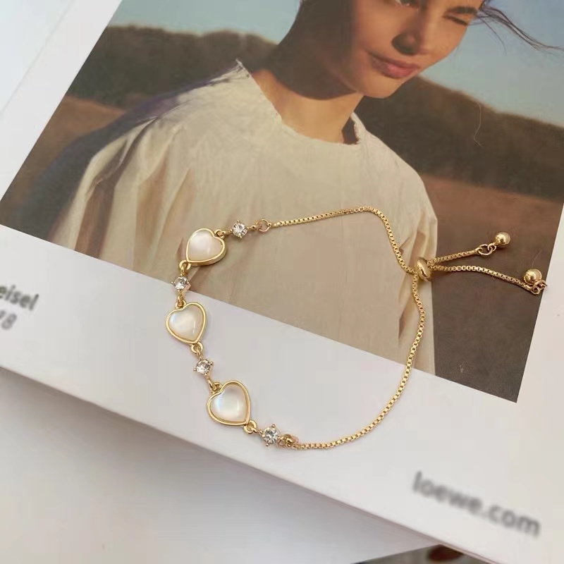 Vòng Tay Đính Đá Opal Thời Trang Hàn Quốc