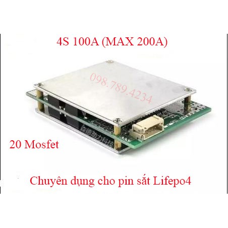 Mạch bảo vệ pin sắt/ion 3.2/3.7v 100A/120A liên tục (Xả Max 200A)