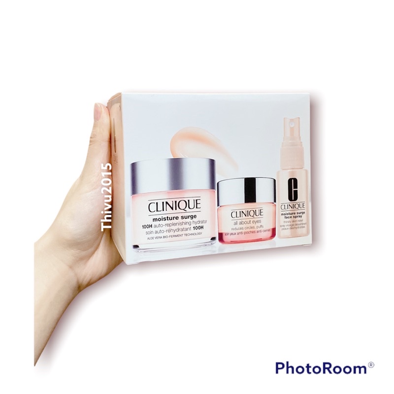 Set Kem Dưỡng Ẩm Clinique Moisture Surge 100 Hour (set 3 sp) - Thi Vũ