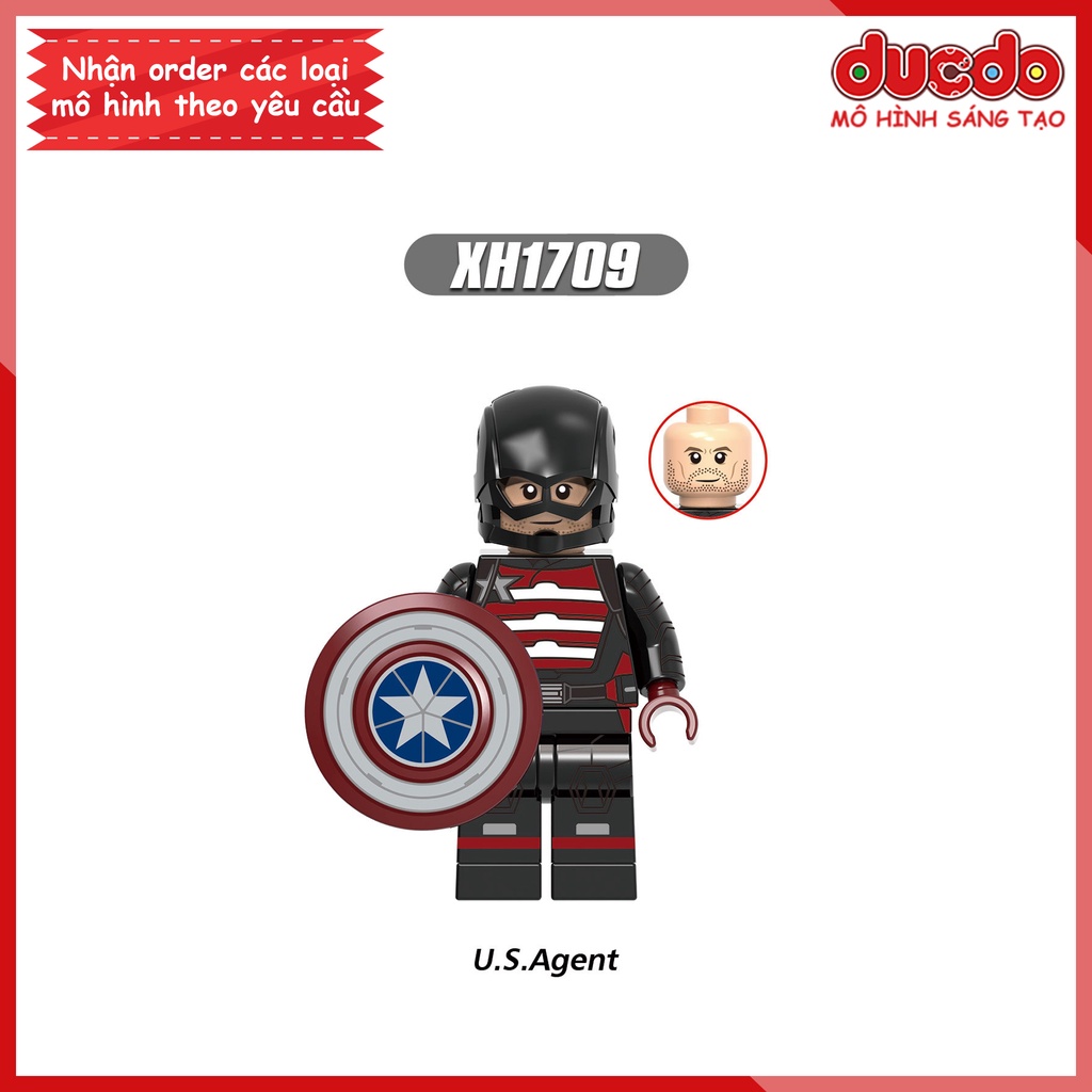 Minifigures các nhân vật trong Marvel Winter Soldier Falcon - Đồ chơi Lắp ghép Xếp hình Mini Mô hình Iron Man XINH X0313