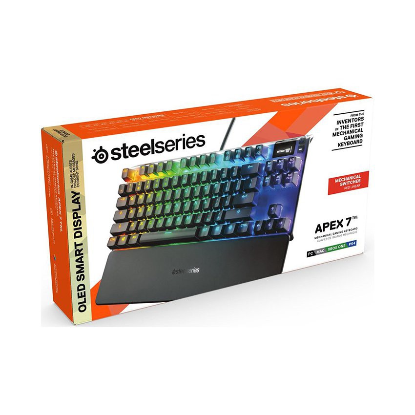 Bàn Phím Cơ Chơi Game Có Dây Steelseries Apex 7 TKL RGB Hàng Chính Hãng