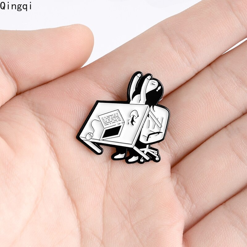 Ghim cài áo Miss Zoe hình hoạt hình ngộ nghĩnh dễ thương cho nam và nữ