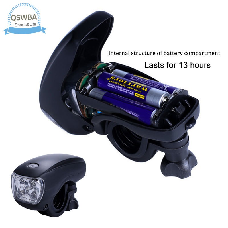 Đèn Pin 5 Bóng Led Siêu Sáng Chống Nước 3 Chế Độ Cho Xe Đạp