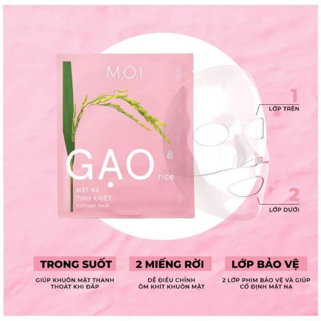 Mặt Nạ Gạo Tinh Khiết M.O.I Hồ Ngọc Hà