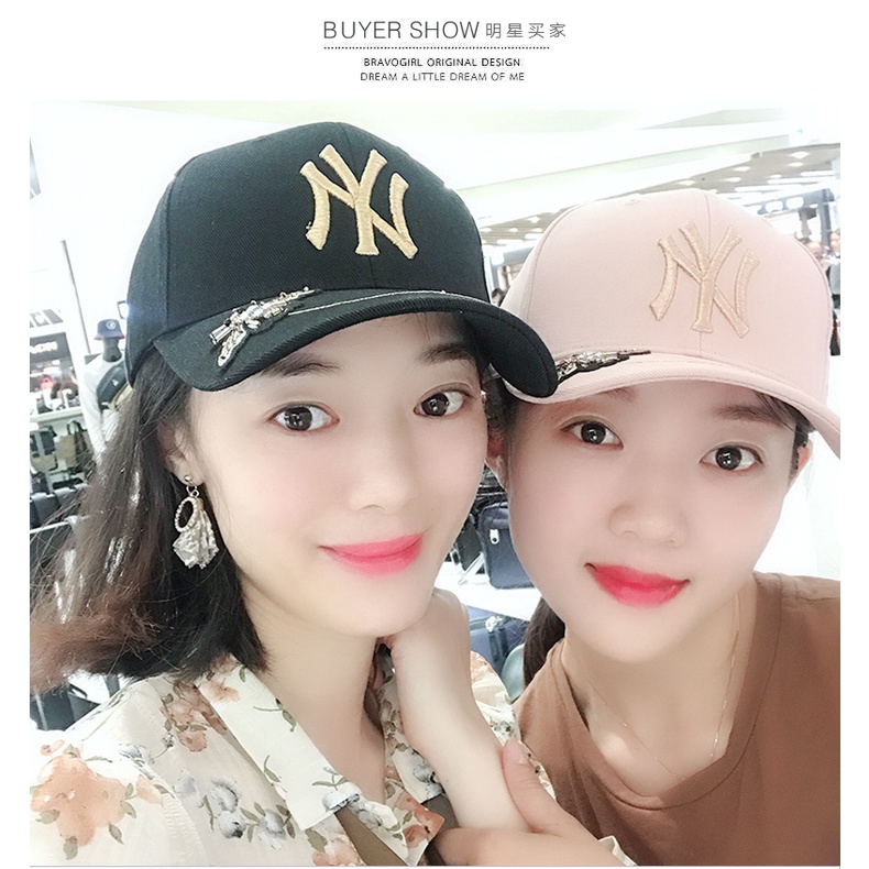 Mũ lưỡi trai nữ NY cá tính đẹp có 3 màu đen trắng hồng thiết kế phong cách Hàn Quốc NY MU01 TACADO