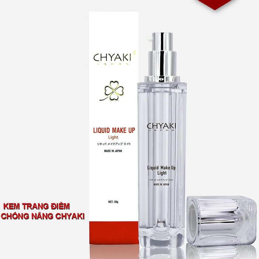 Kem Trang Điểm Chống Nắng Chyaki Liquid Make Up Light 50g