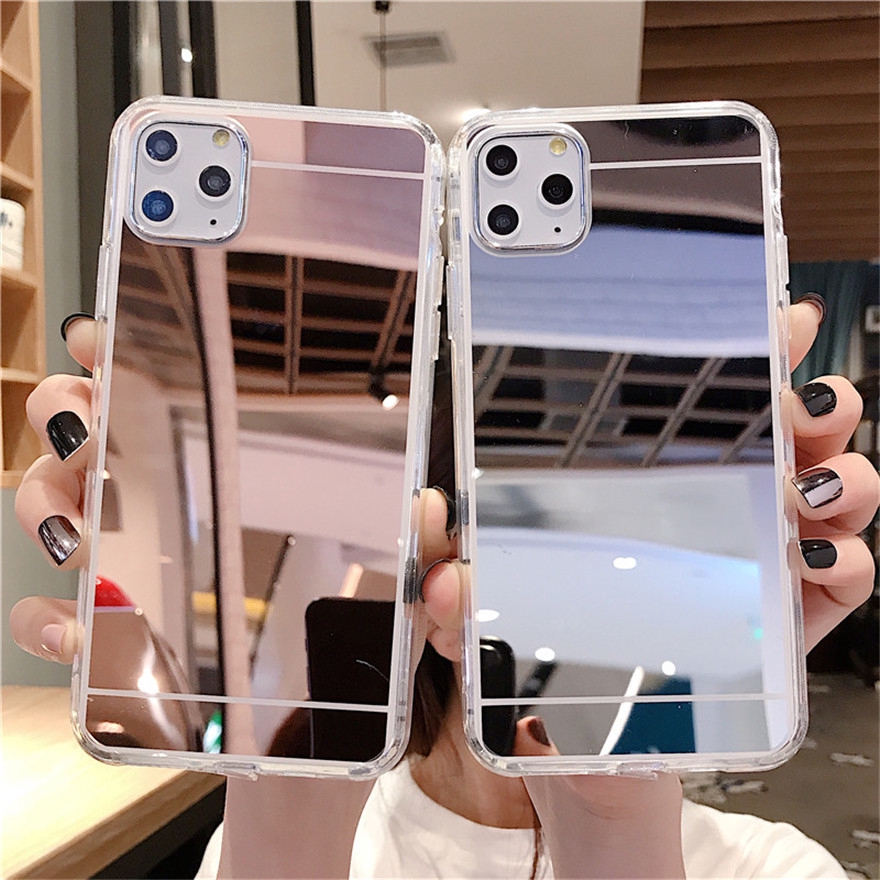 🌈Ready Stock🎁 Ốp điện thoại mềm tráng gương lấp lánh cho IPhone 11 Pro Max 2019 XR XS Max X 7 8 6 6s Plus