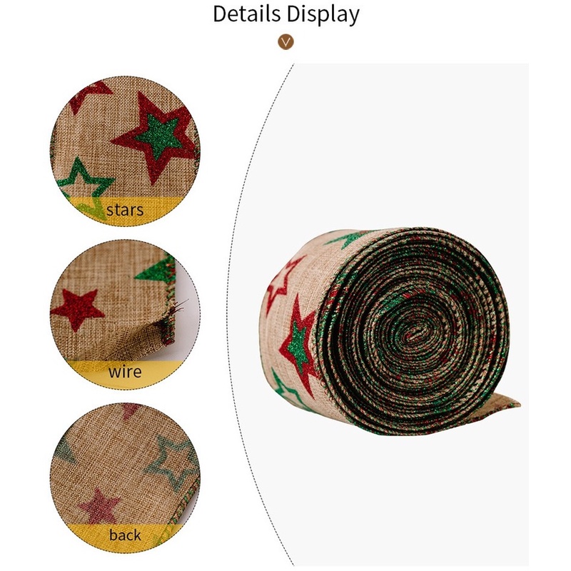 Cuộn Dây Ruy Băng Dán Trang Trí Giáng Sinh Họa Tiết Hoạt Hình