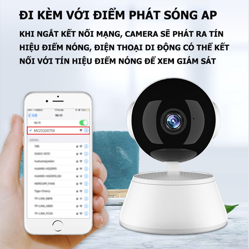 Camera WIFI GOKU 720P-1.0MP Camera giám sát thông minh kèm thẻ nhớ 32GB