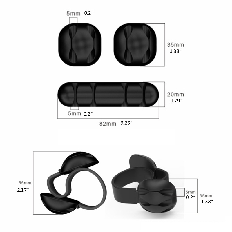 Giá Đỡ Cuộn Dây Cáp USB Để Bàn Gọn Gàng
