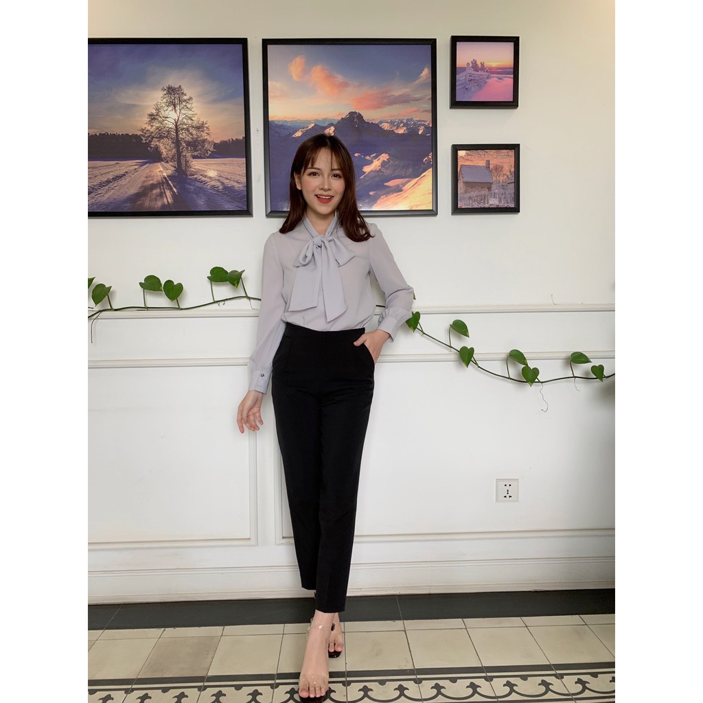 Quần tây nữ, Quần baggy khóa sườn fom chuẩn lên dáng đẹp Lake fashion | BigBuy360 - bigbuy360.vn