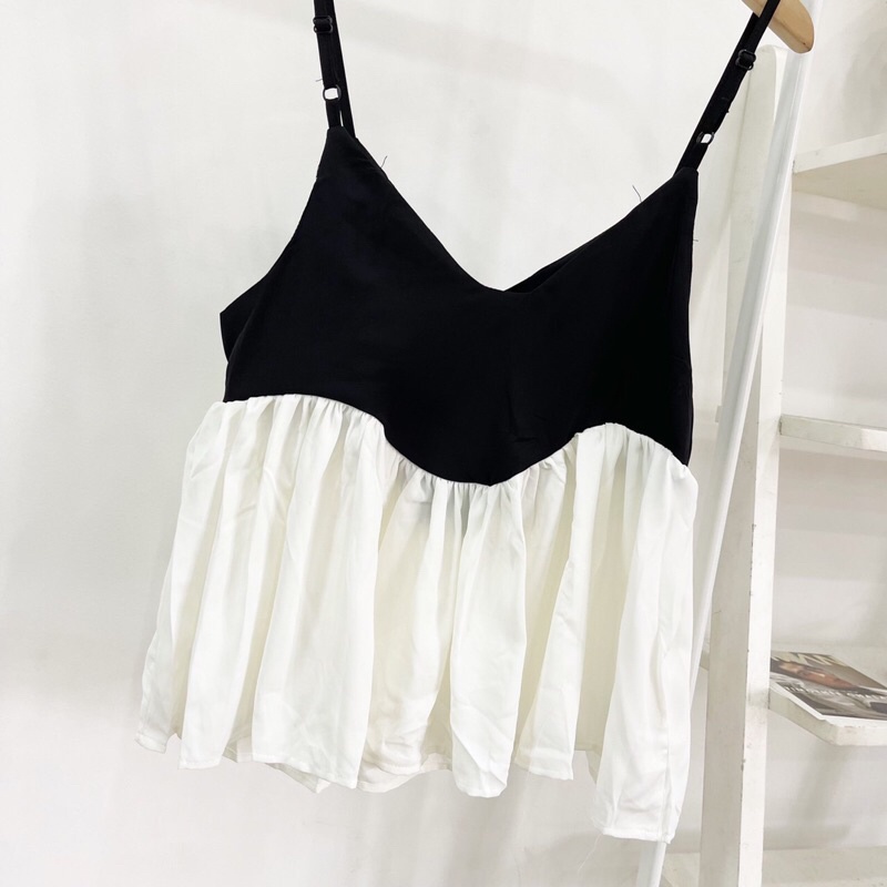 áo dây pha đen trắng